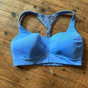 Lululemon blue racerback high impact XXS Athleisure bra